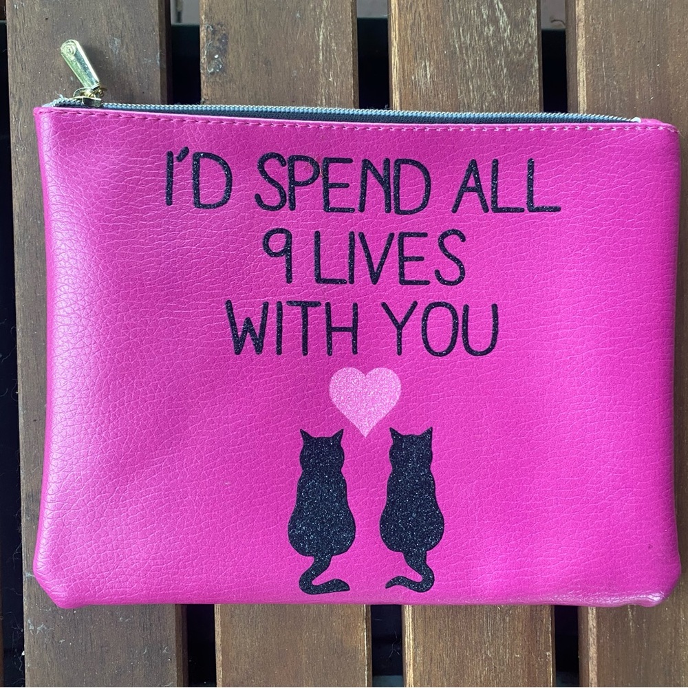Pink Cat Lover's Pouch